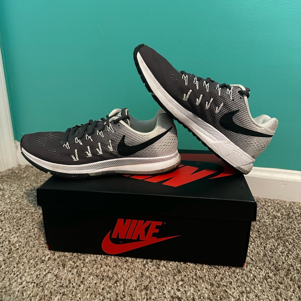 Nike Gray and Black Athletic Shoes